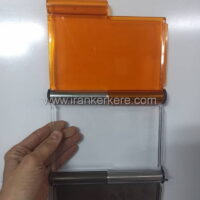 کرکره پلی کربنات شفاف 2 میلیمتر پنل 13 سانتیمتر لوله استیل