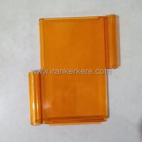 کرکره پلی کربنات شفاف 4 میلیمتر پنل 11 سانتیمتر لوله استیل