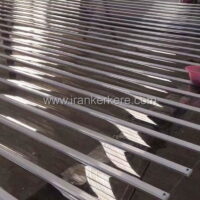 کرکره پلی کربنات غضروف آلومینیوم 4 میلیمتر دو تکه